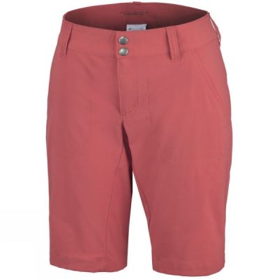 Pantalones Cortos Columbia Saturday Trail Long Mujer Rojas - Chile NFH689724